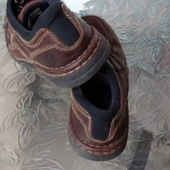 Comfort Streettars brown men's shoes.Size 10 M Causal Work Genuine leather upper - Picture 3 of 8